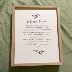 Nurse’s Prayer Wall Decor